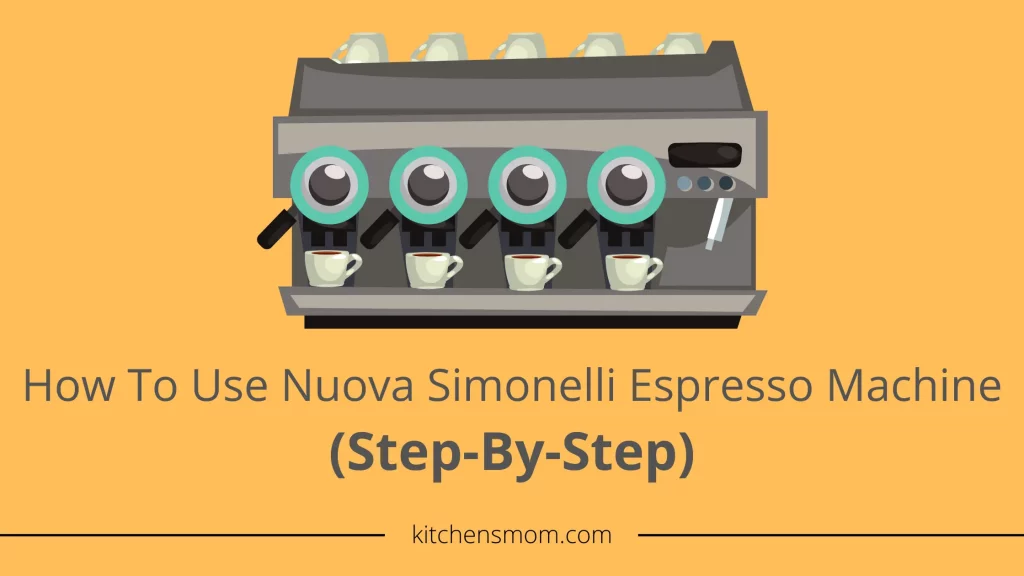 How To Use Nuova Simonelli Espresso Machine