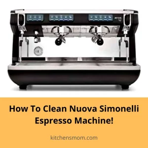 How To Clean Nuova Simonelli Espresso Machine.
