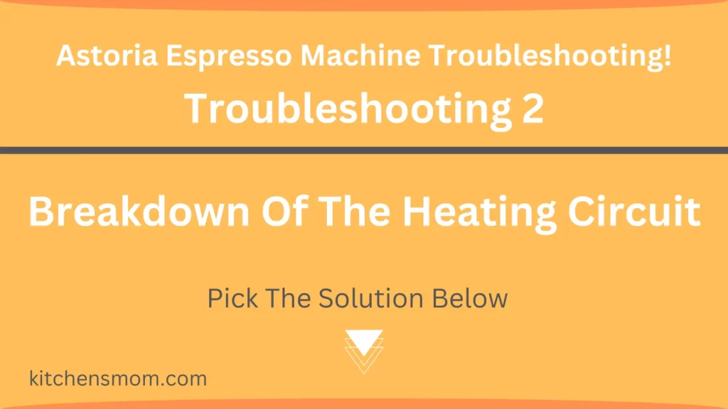 Astoria Espresso Machine Troubleshooting - Breakdown Of The Heating Circuit