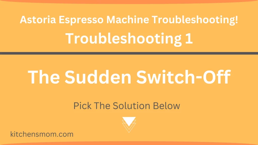 Astoria Espresso Machine Troubleshooting - The Sudden Switch-Off