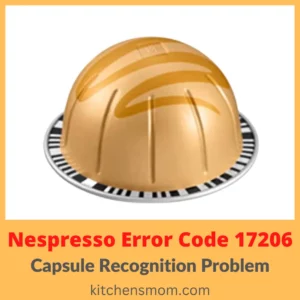 Nespresso Error Code 17206