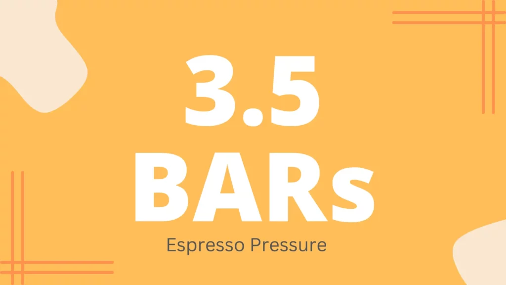 What Does 3.5 Bar Espresso Mean