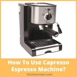 How To Use Capresso Espresso Machine