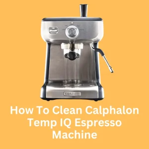 How To Clean Calphalon Temp IQ Espresso Machine